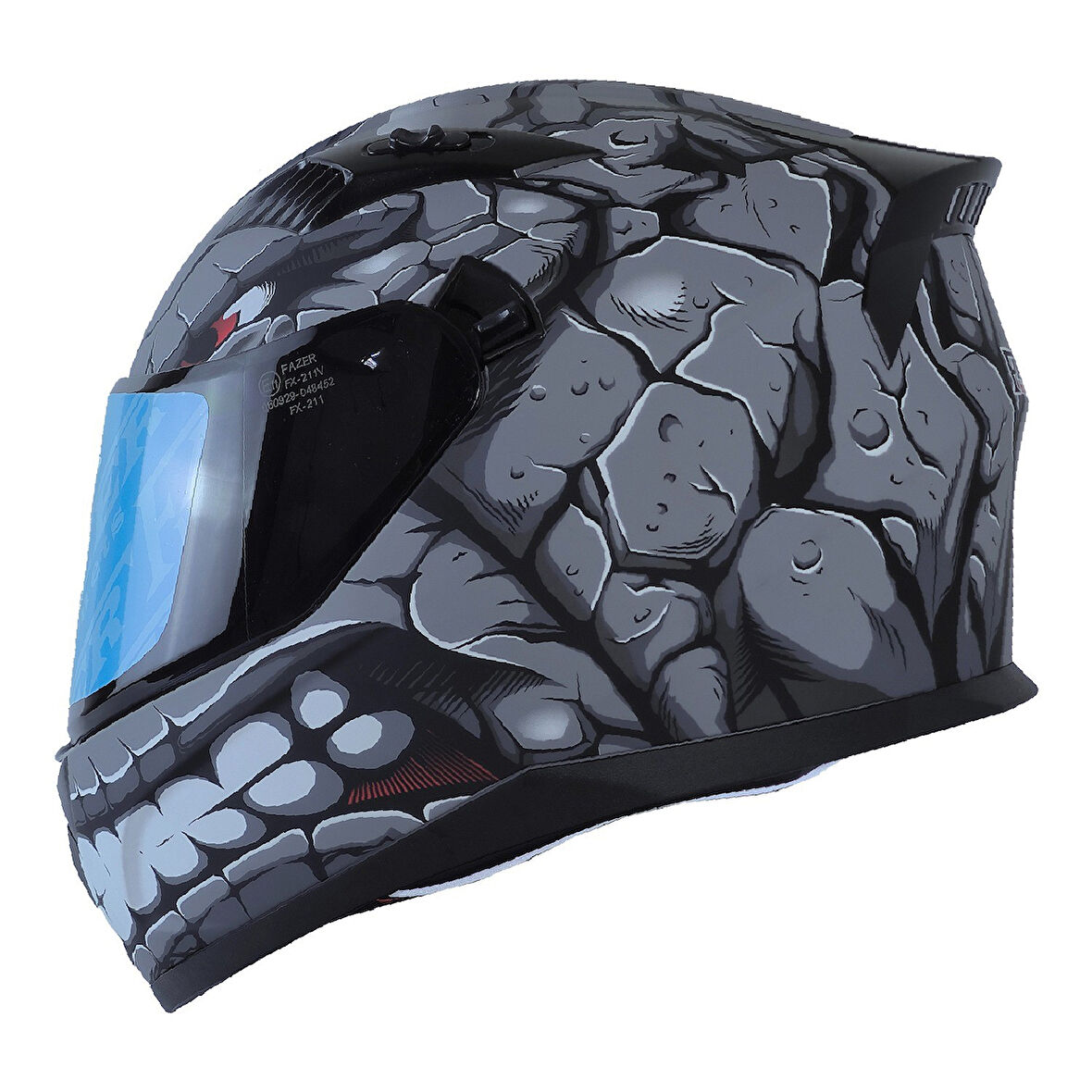 Motosiklet Kask Ece 22.R06 Double Vizörlü Full Face Motor Kaskı Fantastic