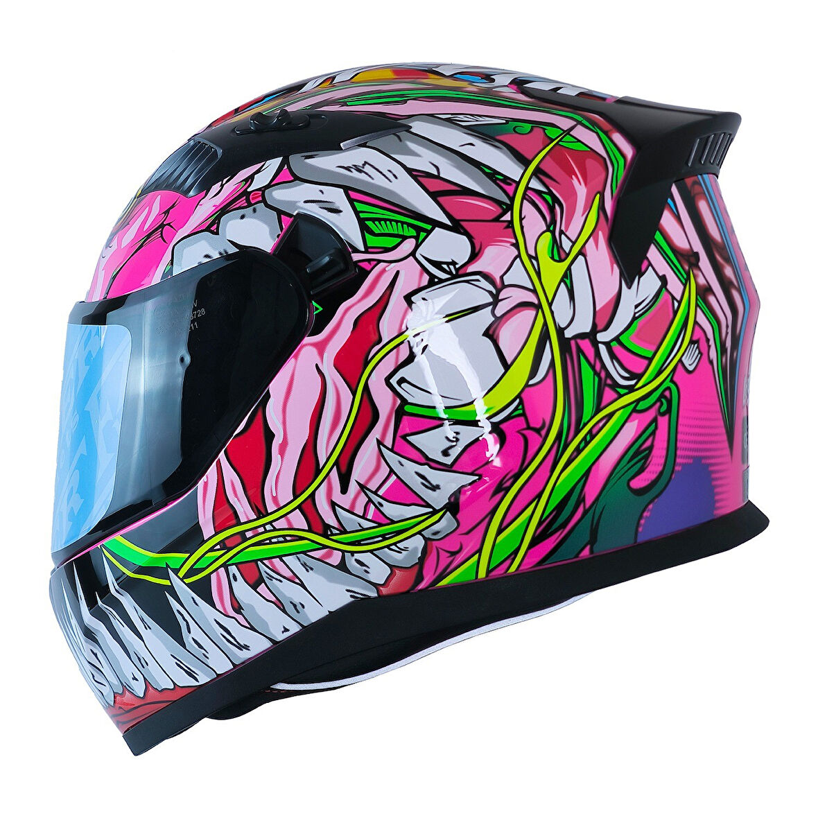 Motosiklet Kadın Kaskı Ece 22.R06 Double Vizörlü Full Face Motor Kask Haidi