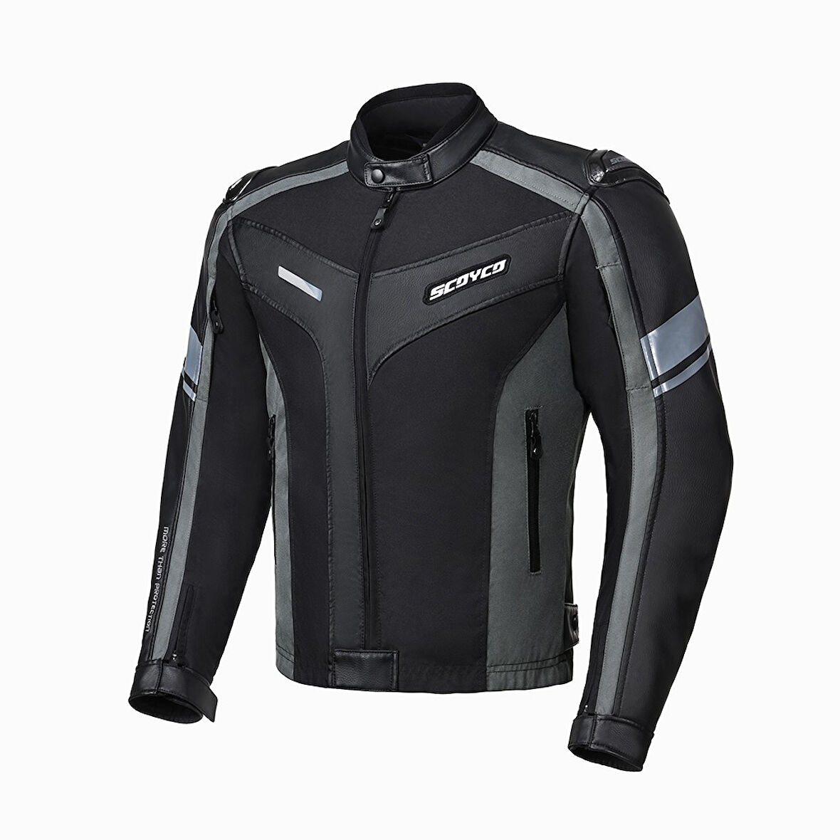 Motosiklet Montu Full Korumalı 4 Mevsim Pu Kaplama Deri ve Maxdura Kumaş Mont Siyah Yeni