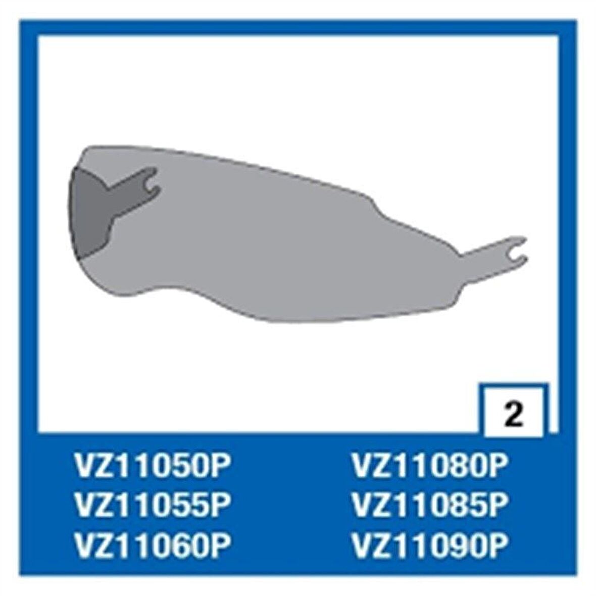 Shark Vısıon R Renkli Güneş Cam Füme Vz11080P