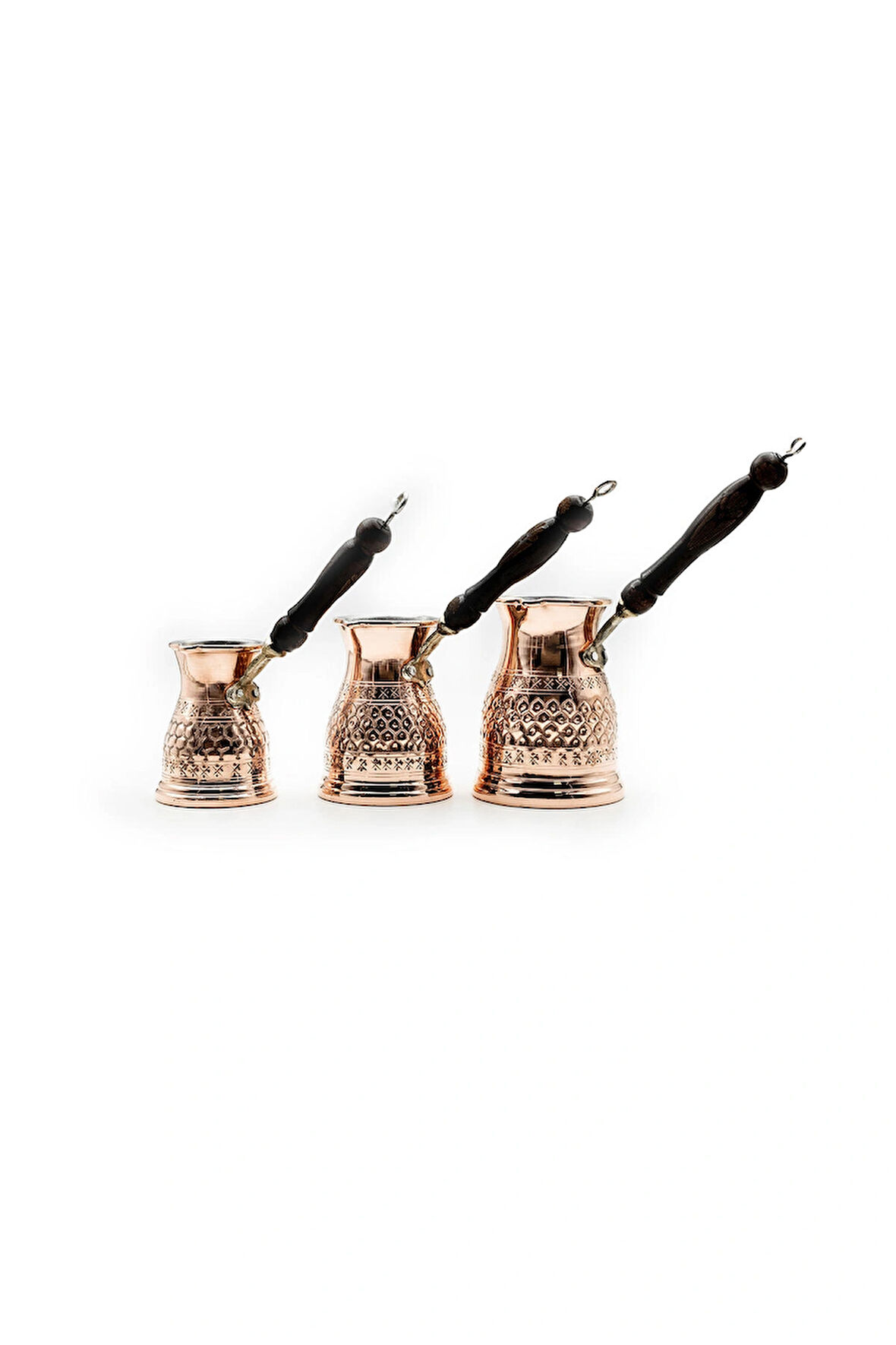 BAKIR DAMLALI CEZVE SETİ