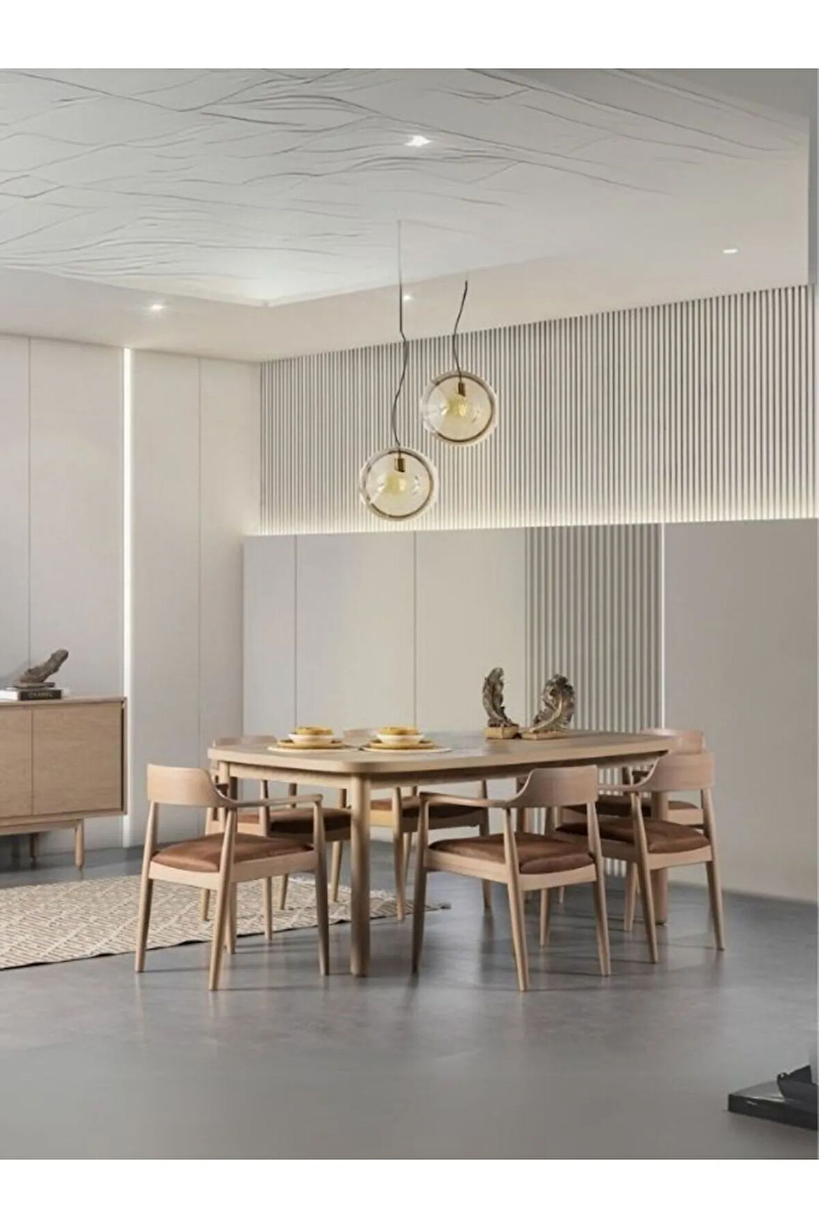 Bien Meşe Yemek Masası 100x190