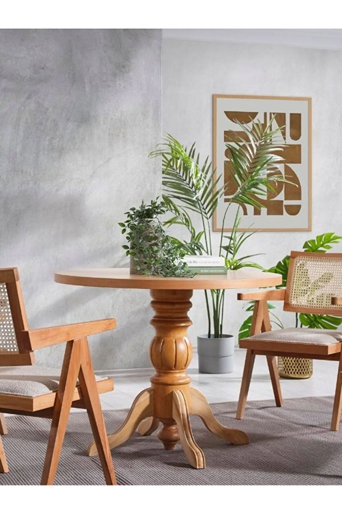 Ravello Baba Ayak Sabit Masa 90x90