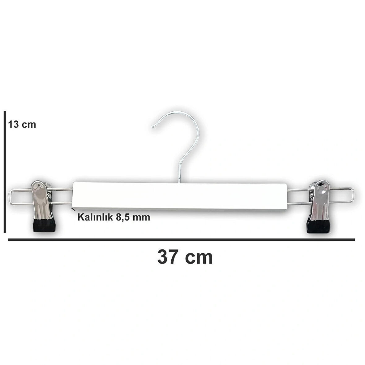 8 Adet Mandallı Etek Pantolon Askısı 37 Cm