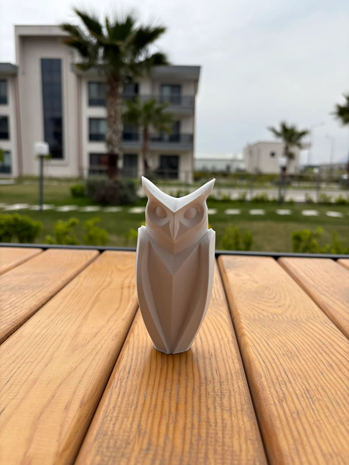 Geometrik Baykuş Biblo Minimal Dekoratif Obje (Küçük - 55 x 43 x 120 mm)