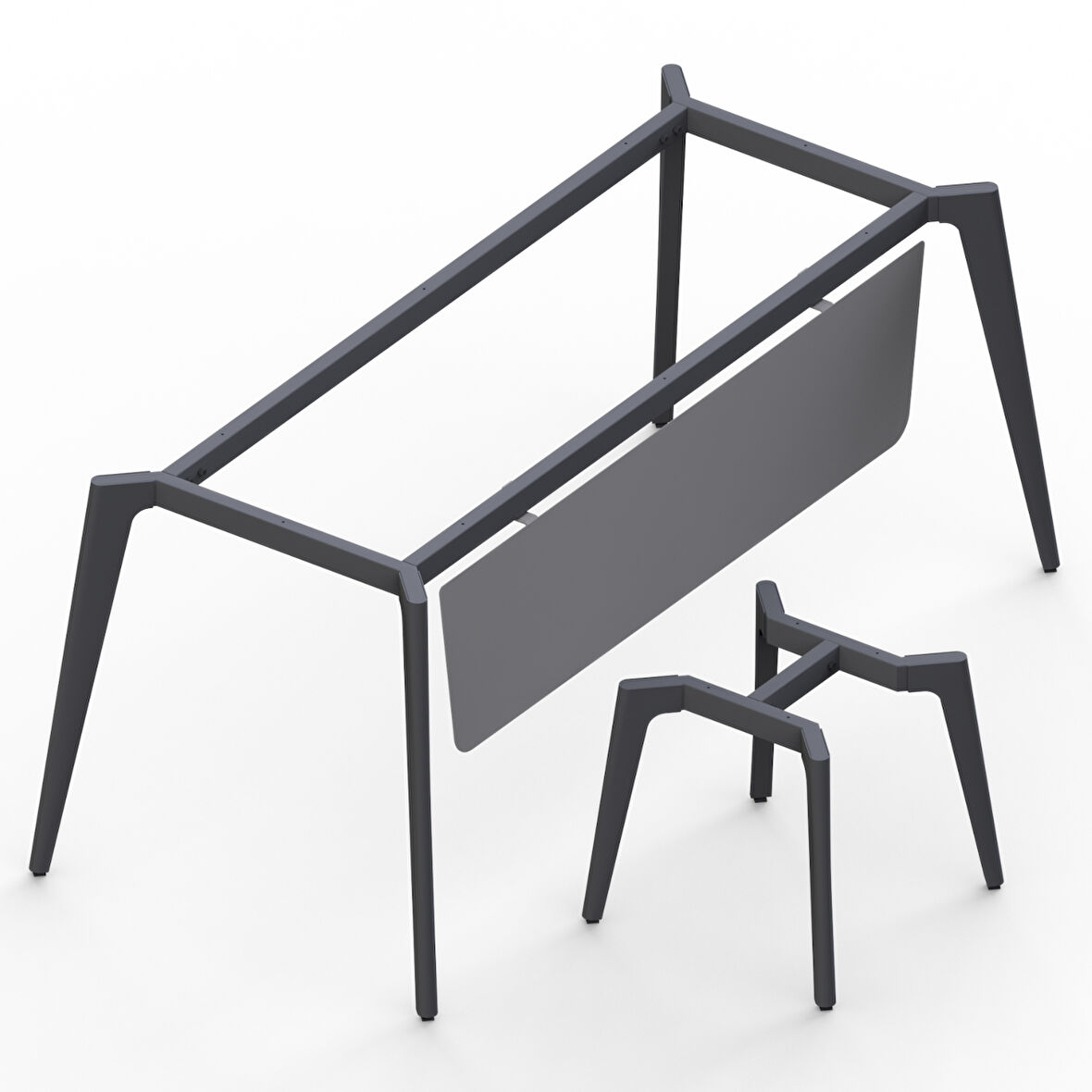 Api Design Kale Metal Ofis Çalışma Masa Ayağı (Ahşap-Cam-Mermer İçin Uygun)