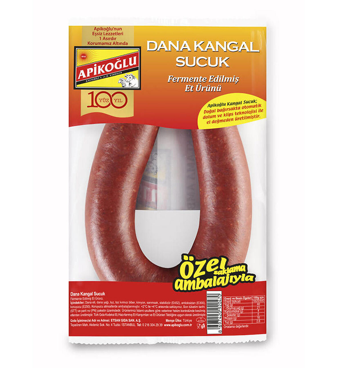 Dana Kangal Sucuk 340 Gr.