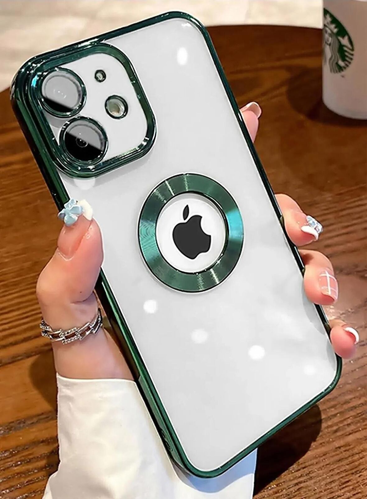 Apple iPhone 11 Modeliyle Uyumlu Renkli Çerçeveli, Kamera Korumalı Lazer Silikon Kılıf