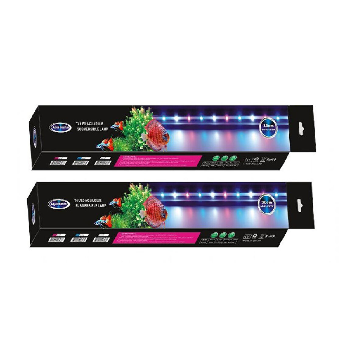 Akvaryum 30 Cm Aqua Master Led Lamba( Pembe - Beyaz ) 3 W