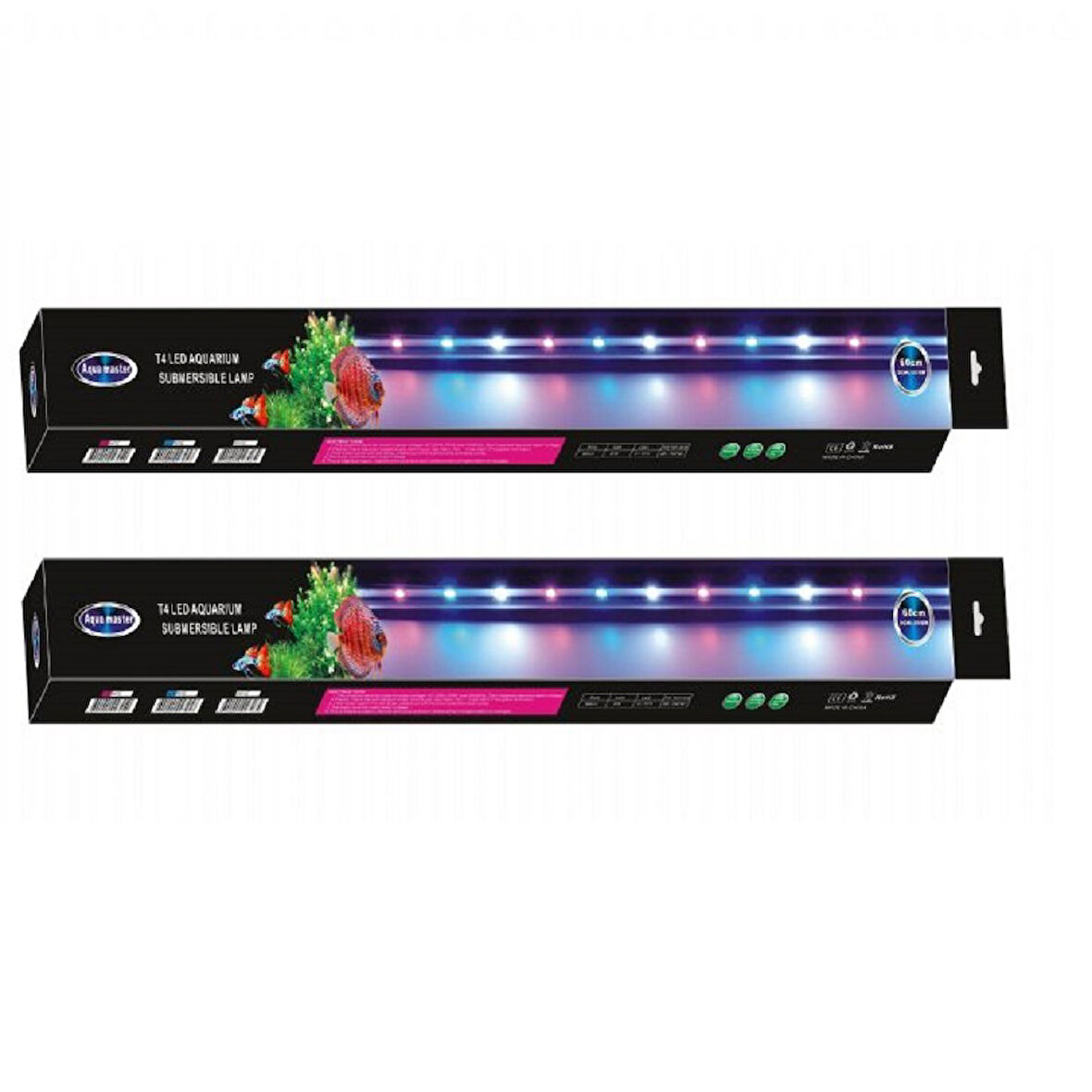 Akvaryum 60 Cm Aqua Master Led Lamba( Pembe - Beyaz ) 6 W