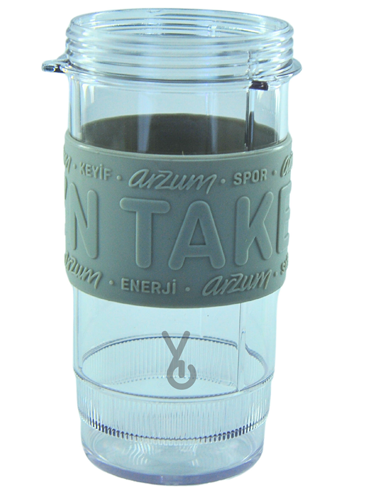 ARZUM SHAKE´N TAKE DOGRAYICI HAZNE 400 ML-Açık Gri