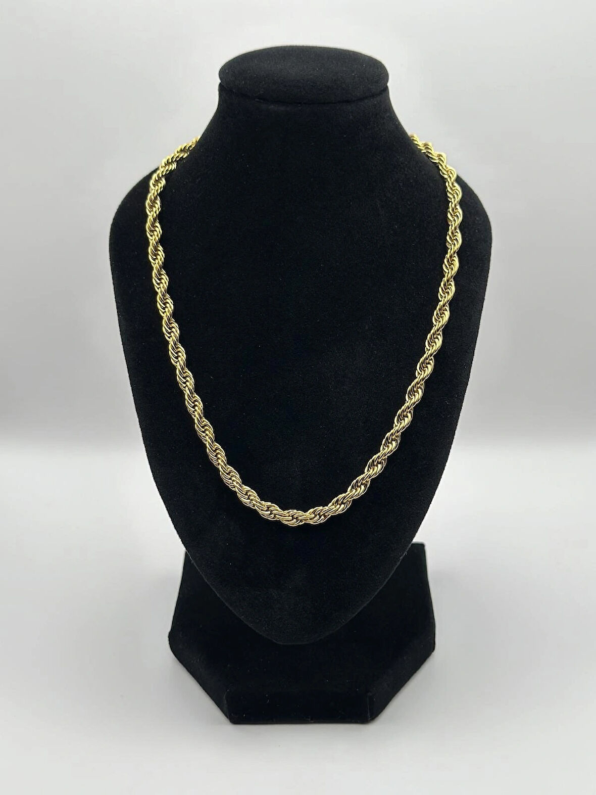 Çelik Kalın Burgu Kolye