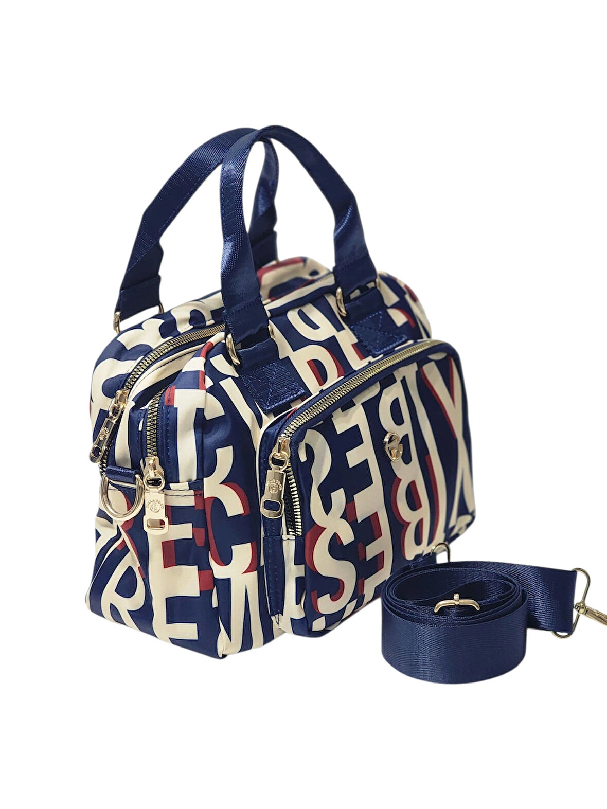 '' ORTA BOY'' İMPERTEKS KUMAŞ (ÇOK BÖLMELİ) GÜNLÜK KULLANIMA UYGUN EL-OMUZ ÇANTASI