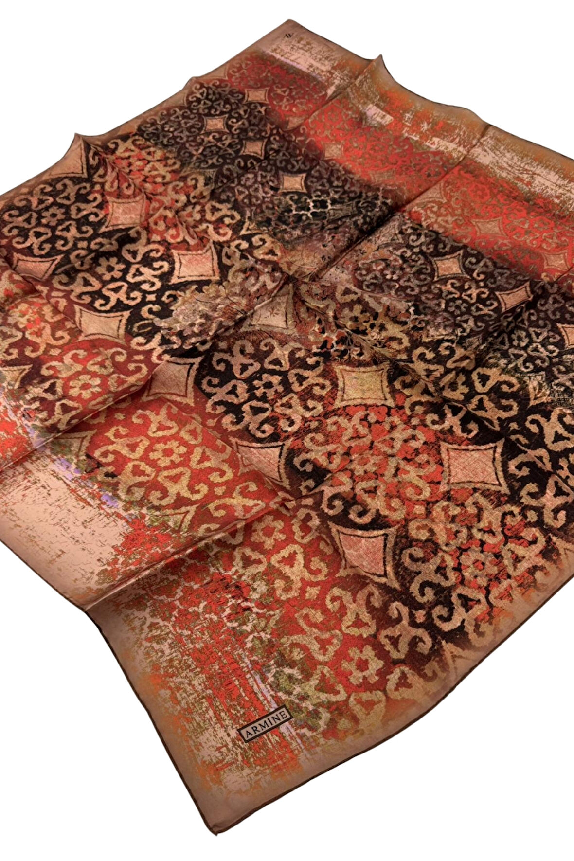 Armine Nostalji Serisi Sura İpek Eşarp 8022DS-01