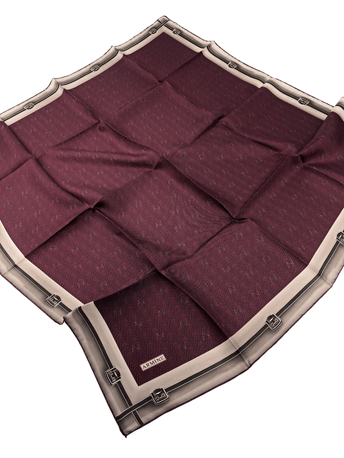 Armine Nostalji Serisi İpek Twill Eşarp 8015D