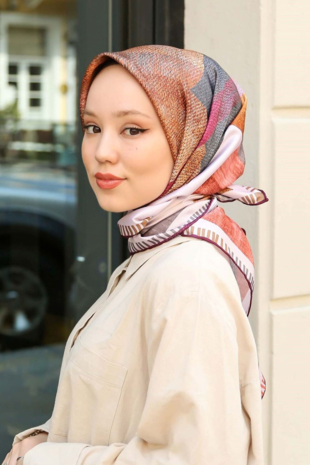 Armine Nostalji Serisi Sura İpek Eşarp 8122DS-01