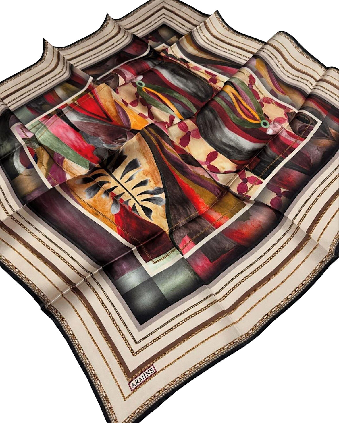 Armine Nostalji Serisi Twill İpek Eşarp 8319D-37