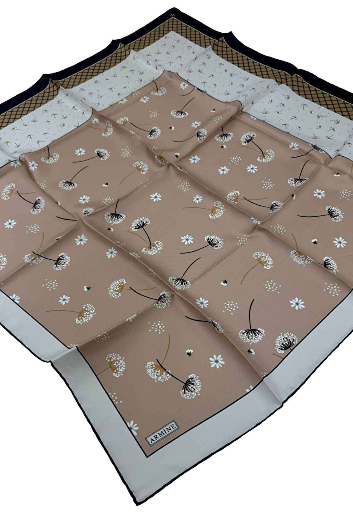 Armine Nostalji Serisi Twill İpek Eşarp 8517D-07