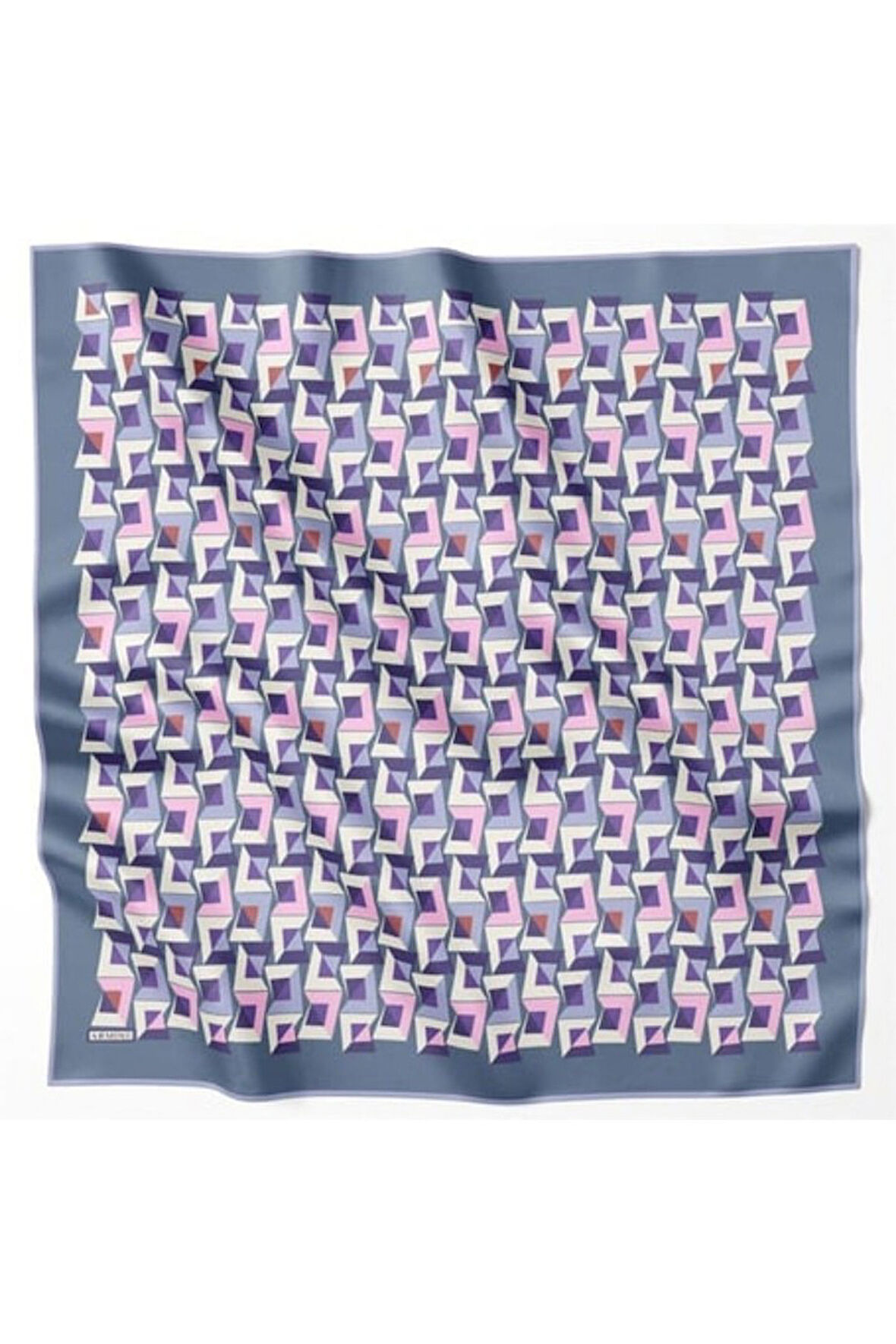 Armine Nostalji Serisi İpek Twill Eşarp 8720D-51