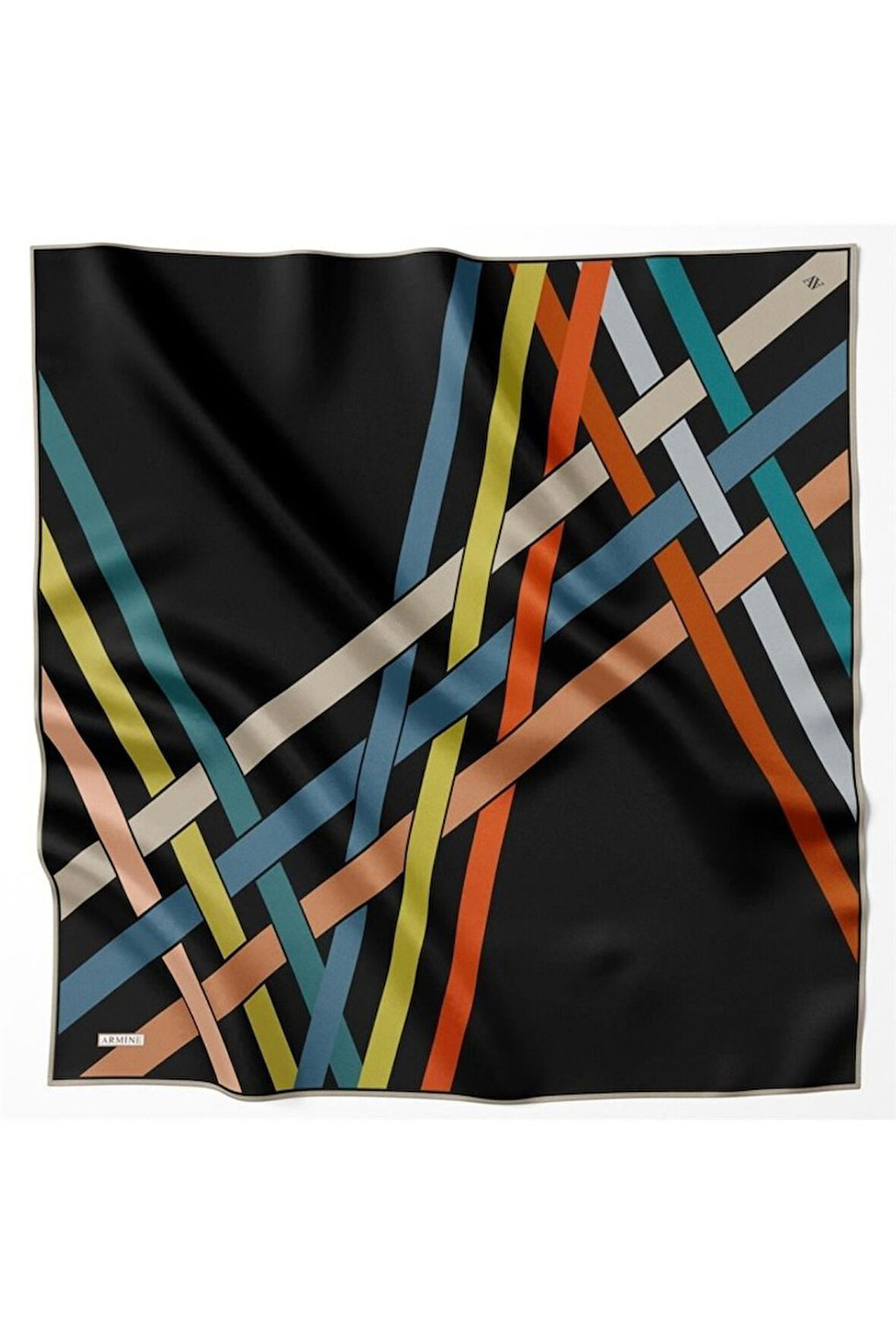 Armine Nostalji Serisi İpek Twill Eşarp 8923D-53