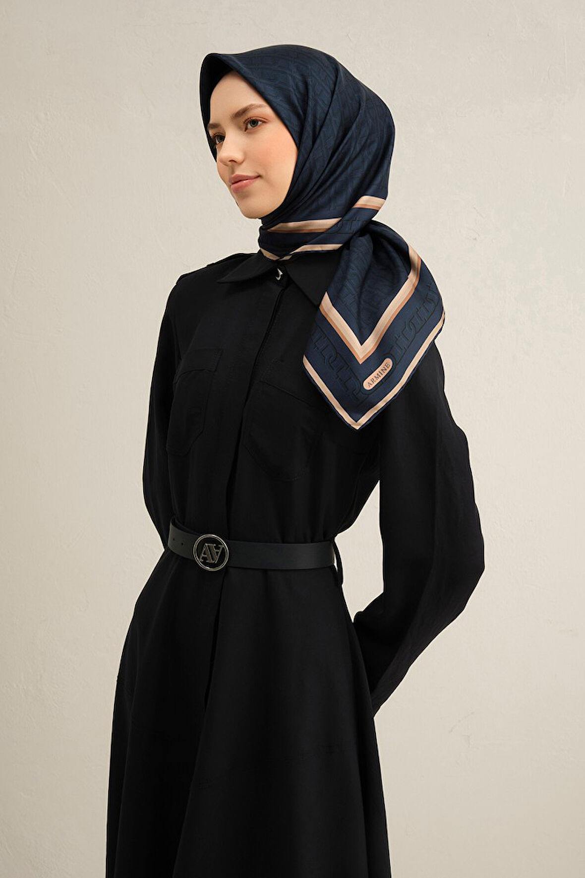 Armine Twill İpek Eşarp 9301D