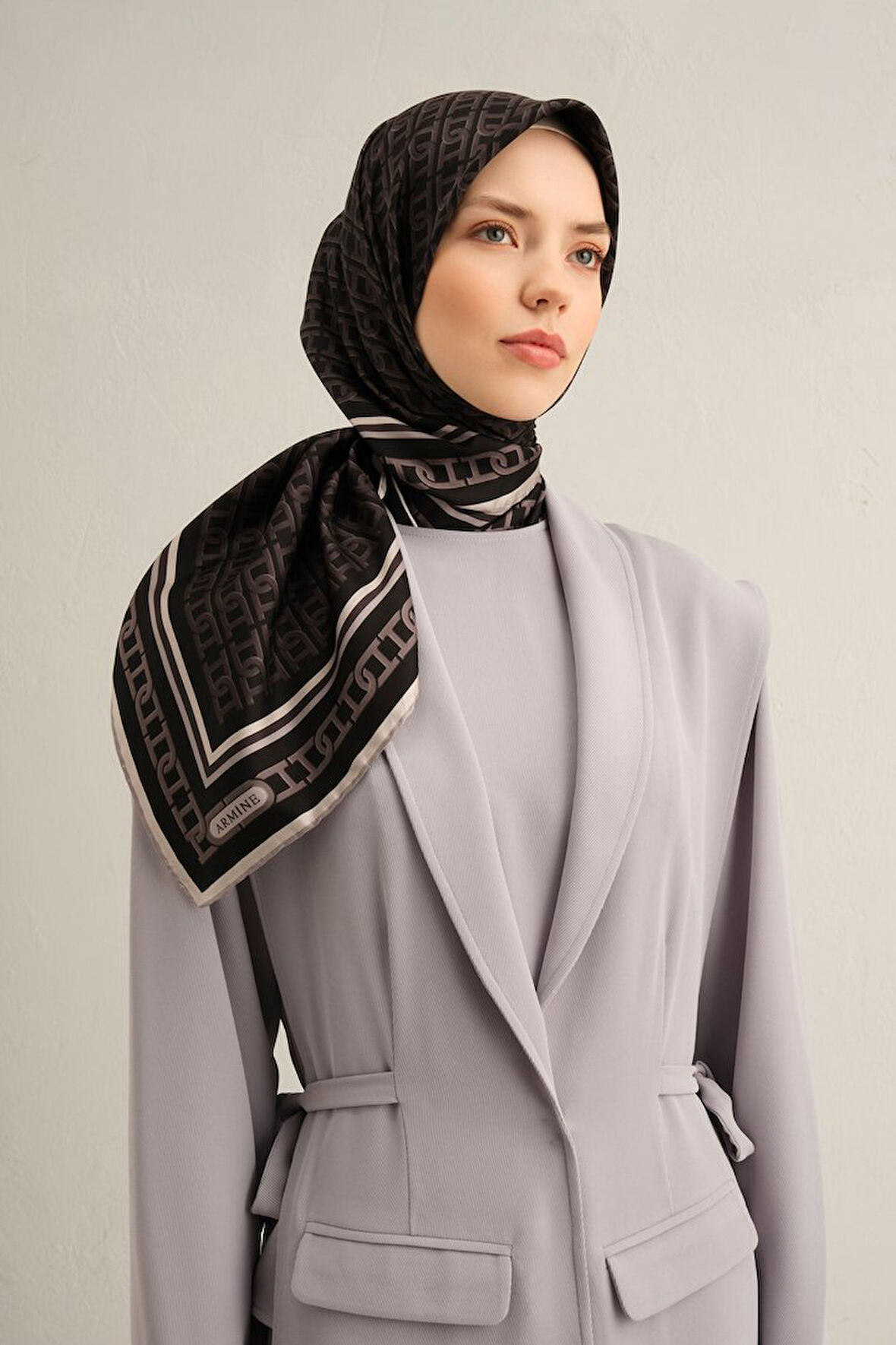 Armine Twill İpek Eşarp 9301D