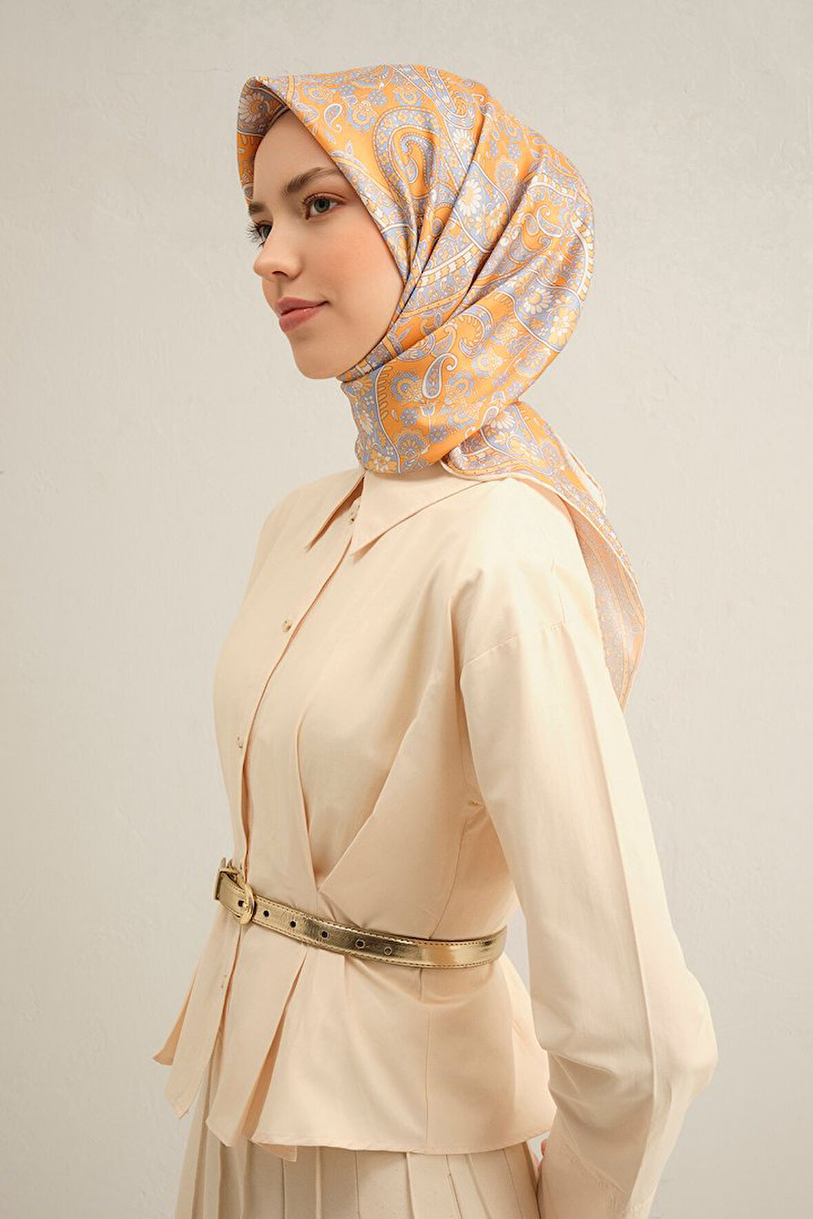 Armine Twill İpek Eşarp 9304D
