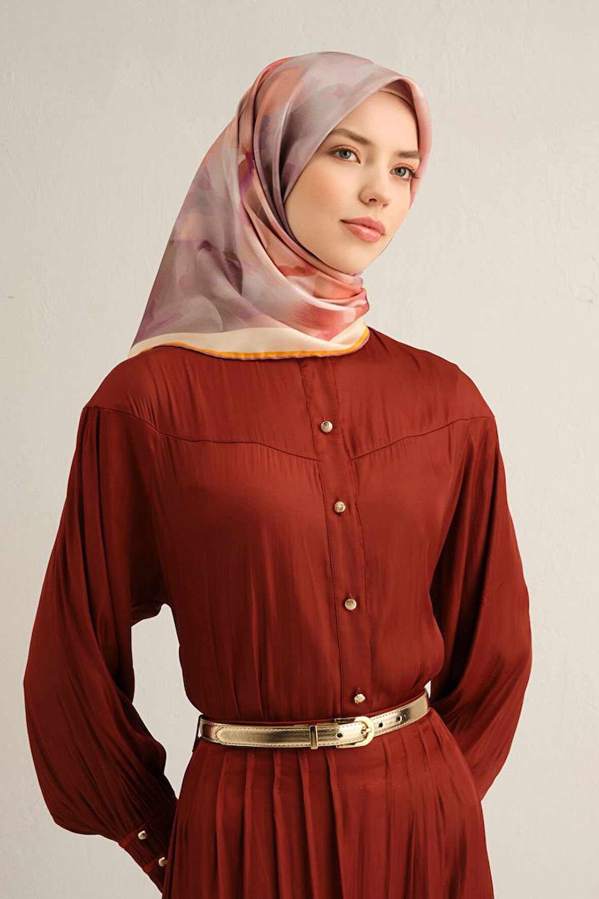 Armine Twill İpek Eşarp 9310D