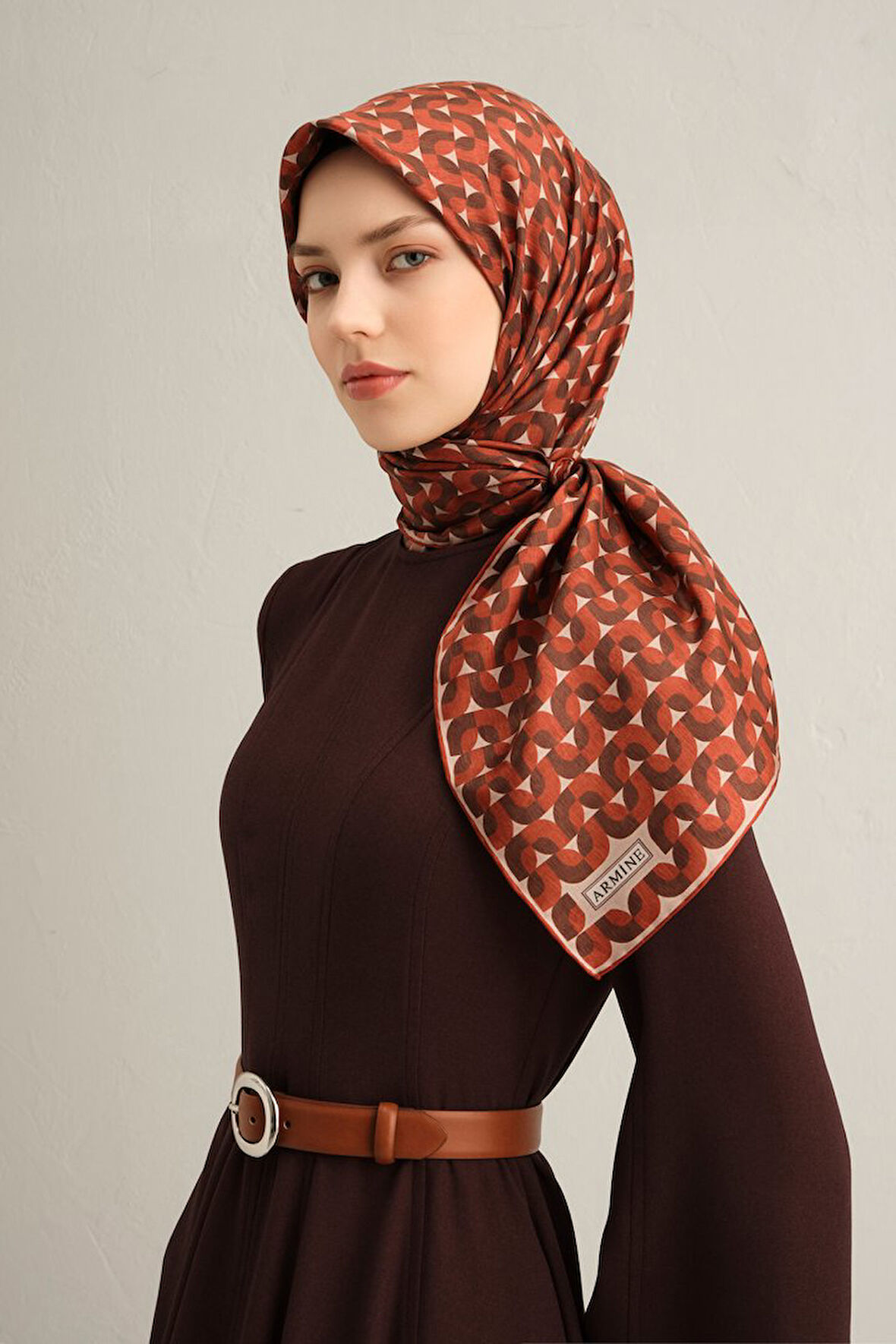 Armine Twill İpek Eşarp 9321D