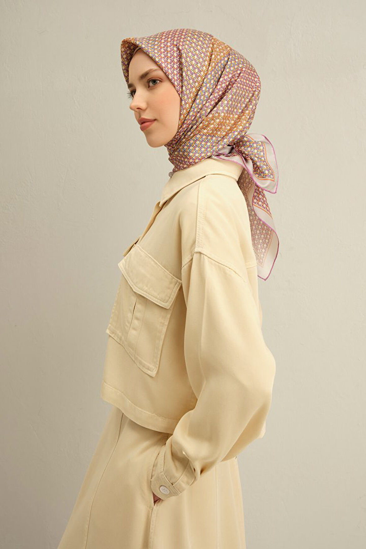 Armine Twill İpek Eşarp 9319D