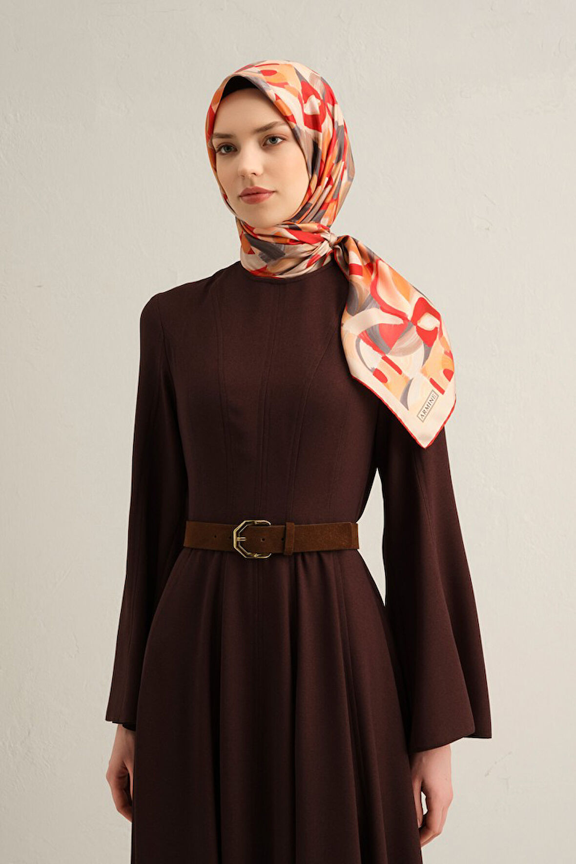 Armine Twill İpek Eşarp 9329D