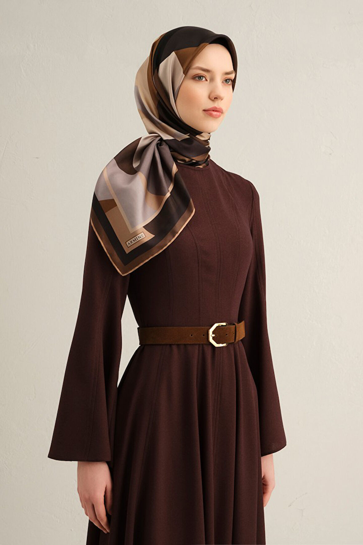 Armine Twill İpek Eşarp 9331D