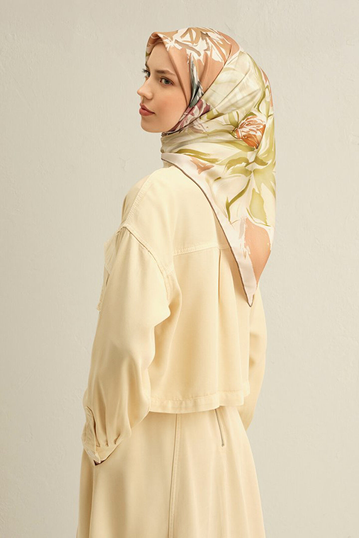 Armine Twill İpek Eşarp 9337D