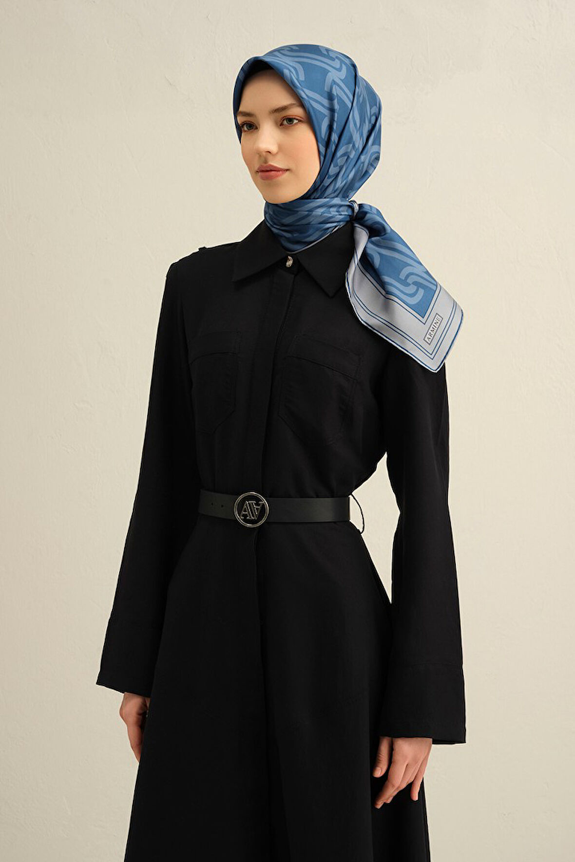 Armine Twill İpek Eşarp 9343D