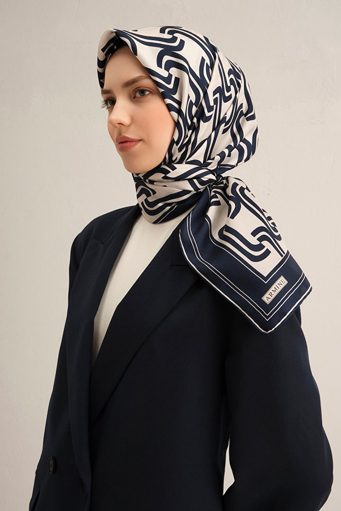 Armine Twill İpek Eşarp 9343D