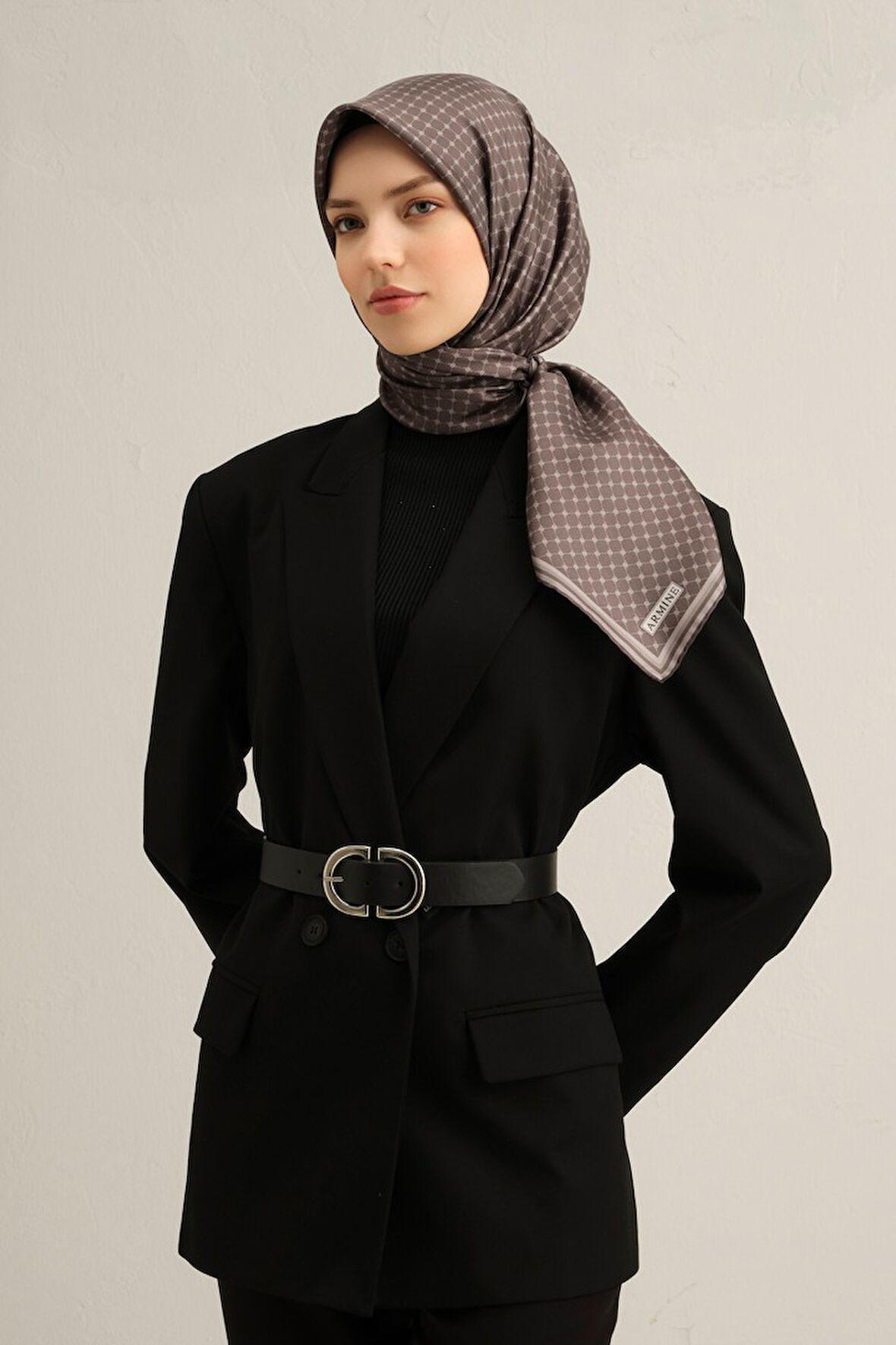 Armine Twill İpek Eşarp 9345D
