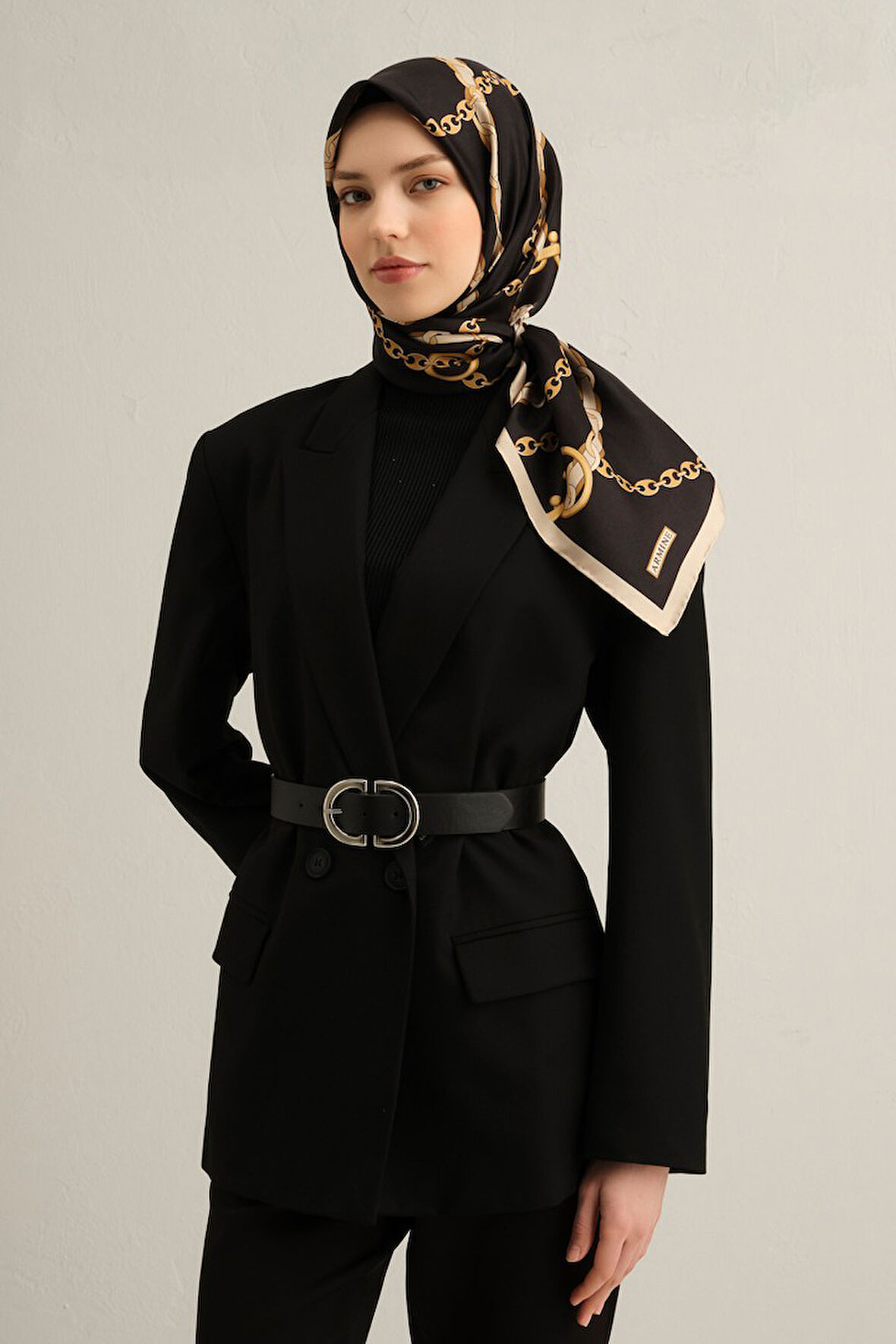 Armine Twill İpek Eşarp 9346D
