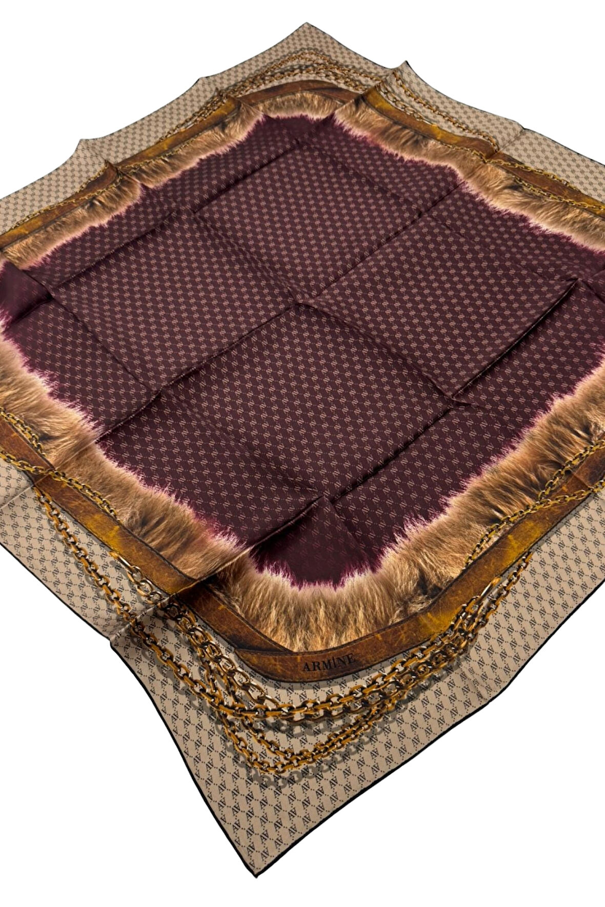 Armine Nostalji Serisi Sura İpek Eşarp 7535DS-01