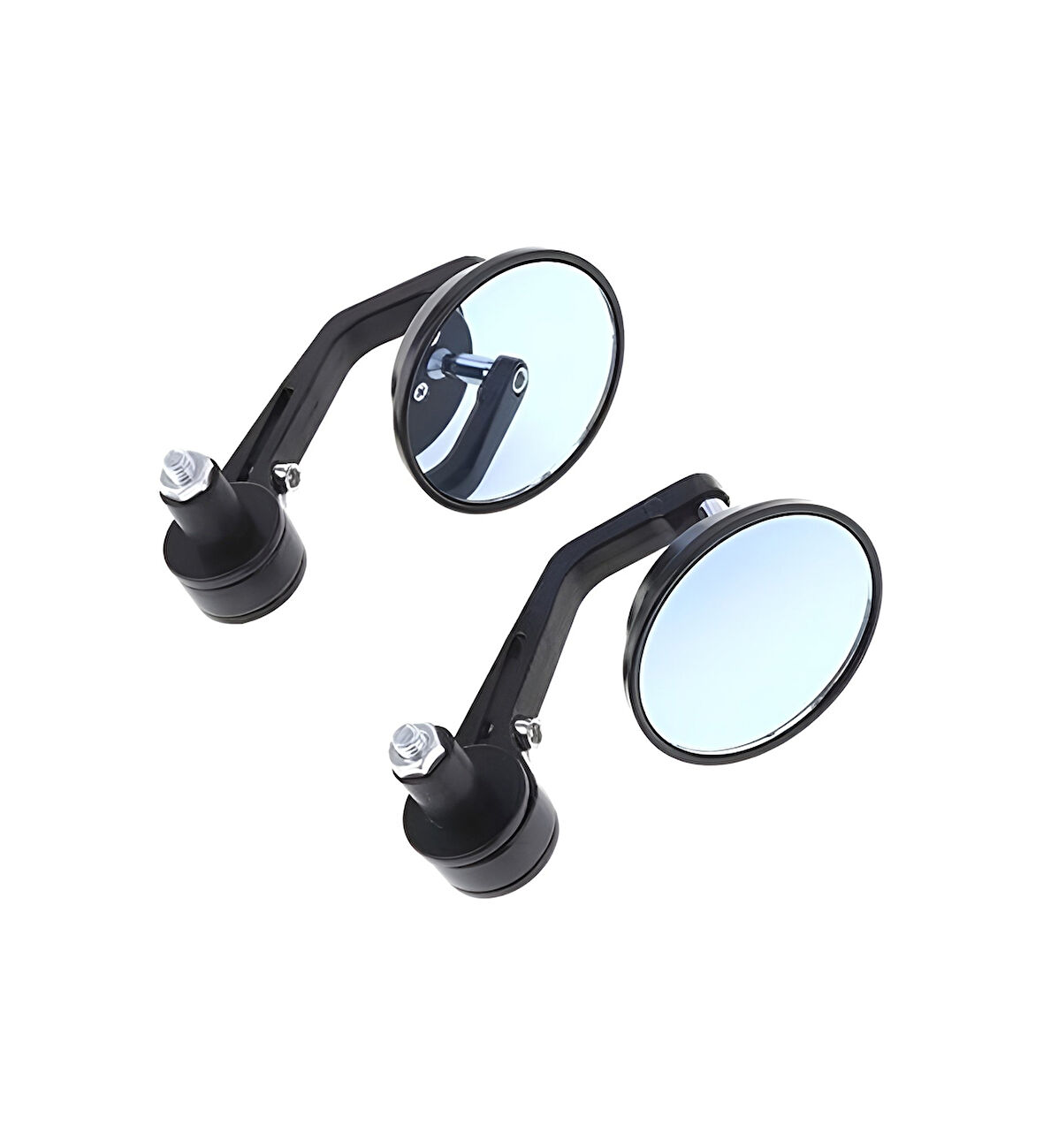 Motosiklet - Atv Gidon Aynası Açık Renk Aynalı,Oval Universal Tüm Modellere Uygun_Arasmoto