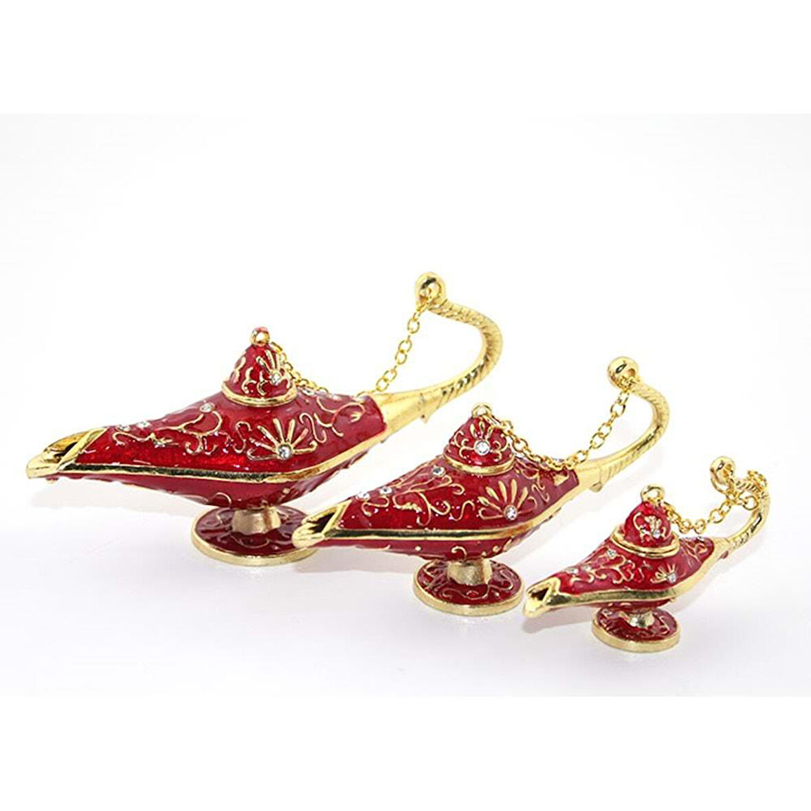 Taşlı 3'Lü Alaaddin Lambası Biblo