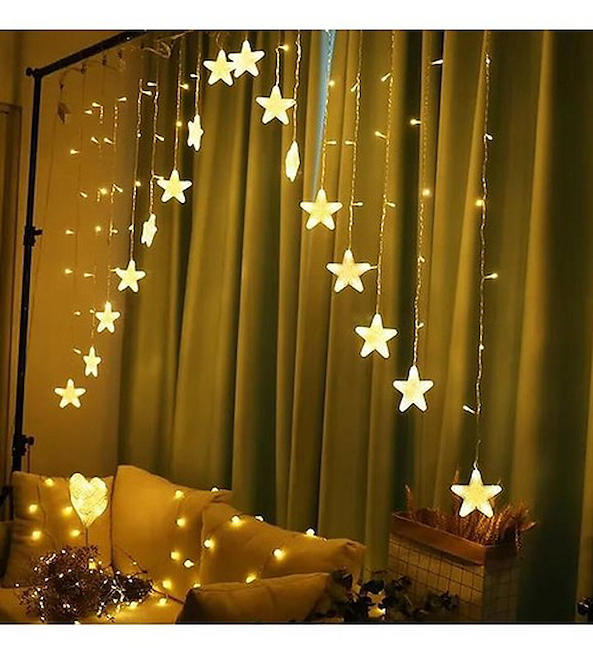 Yıldız Perde Led Çarpraz