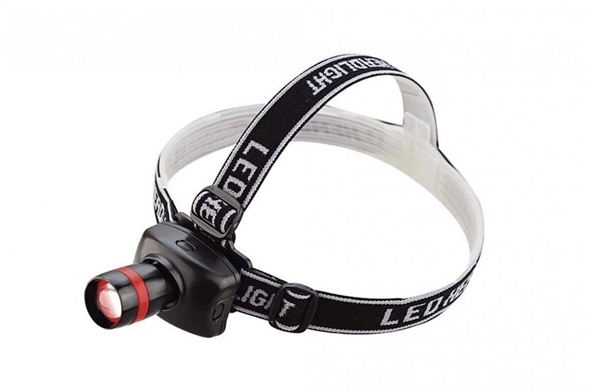 Pilli Zoomlu Kafa Feneri Kamp Fener Lamba