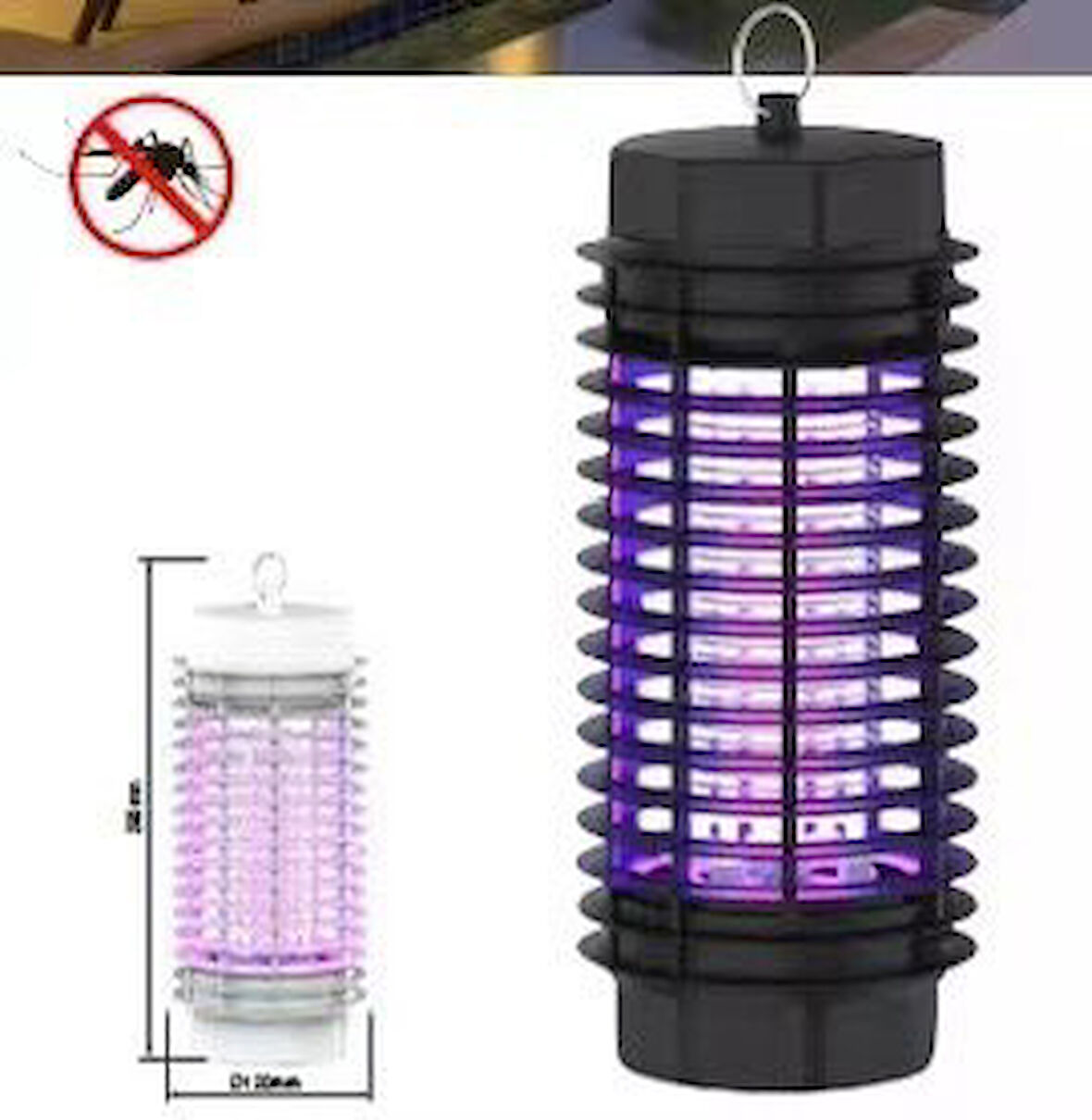Elektrikli Sinek Öldürücü Cihaz Cız Lamba Mor Işık