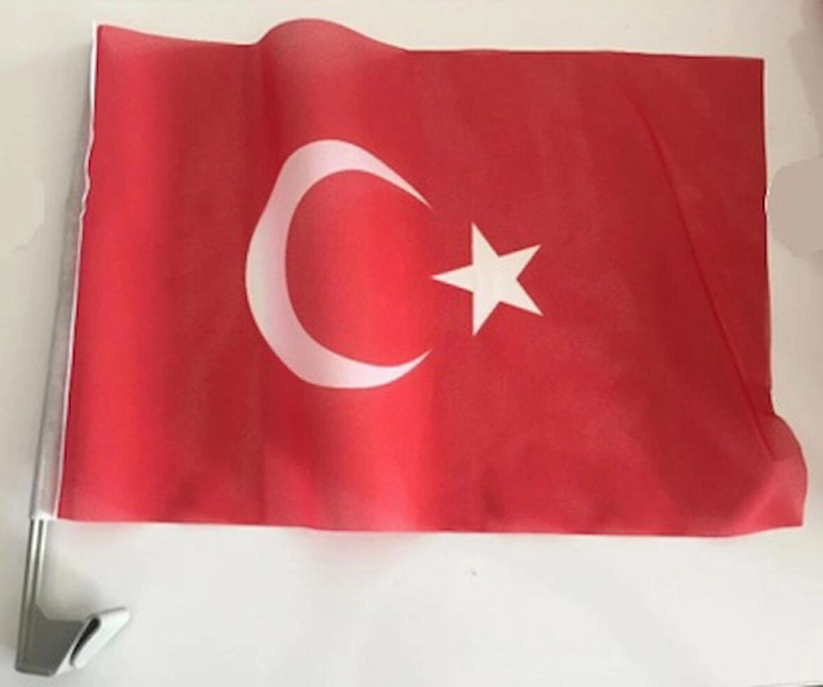 AYYILDIZ BAYRAKÇILIK Araç Aparatlı 30x45cm Türk Bayrağı 10'lu Paket