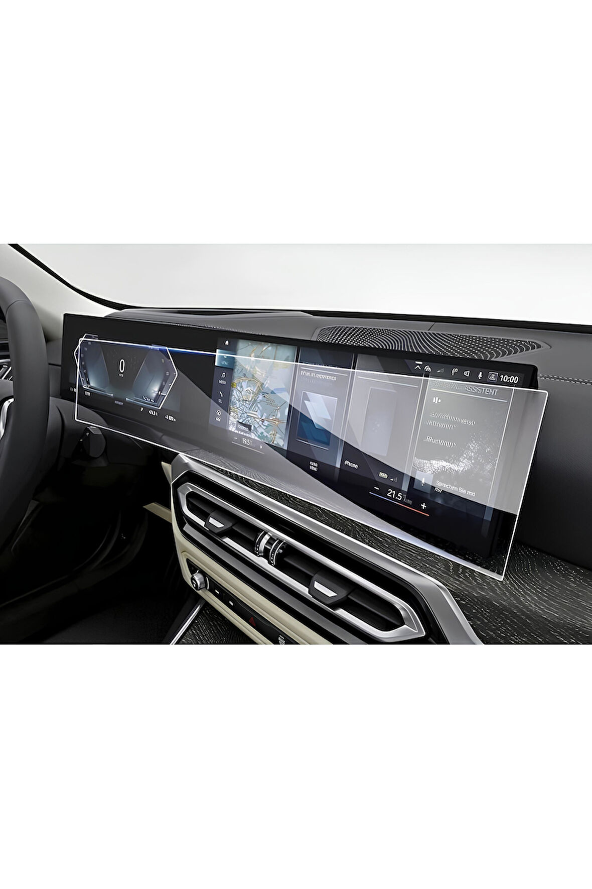 BMW i4 Dijital Gösterge ve Multimedya Bilgi Ekranı Uyumlu 9H Nano Ekran Koruyucu