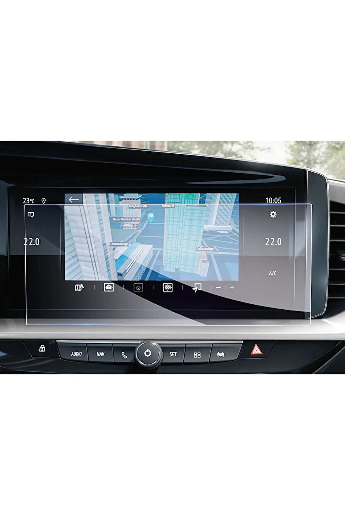 Opel Yeni Mokka Ultimate 10 inç Navigasyon Uyumlu 9H Nano Ekran Koruyucu Film