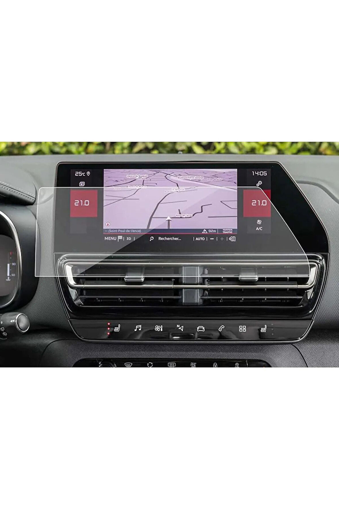 Citroen C5 Aircross 10'' Navigasyon Ekran Koruyucu Nano Makyajlı Kasa Nano Film