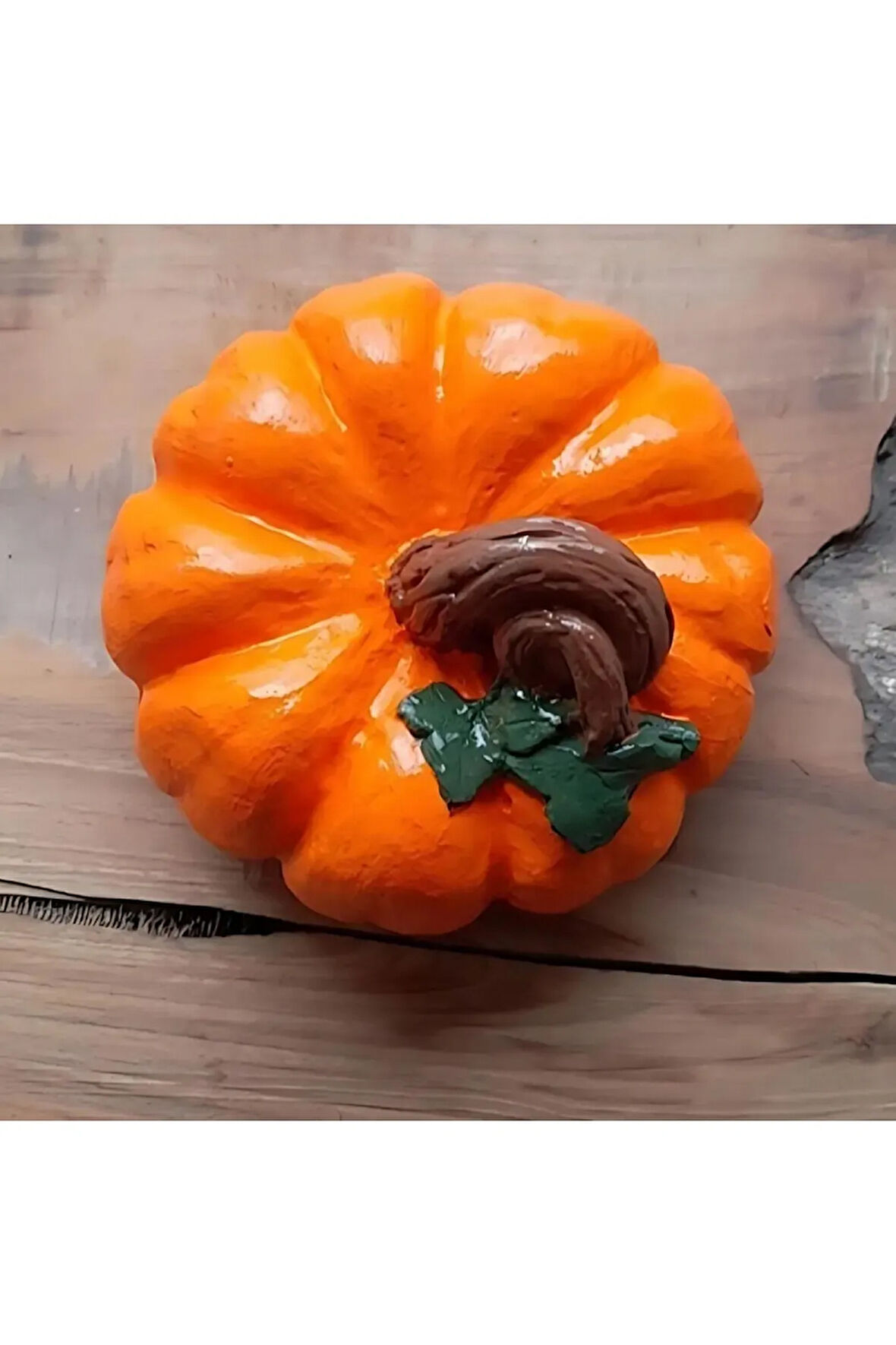 Kabak Mum Kokulutaş Beton Silikon Kalıbı (FOR HALLOWEEN)