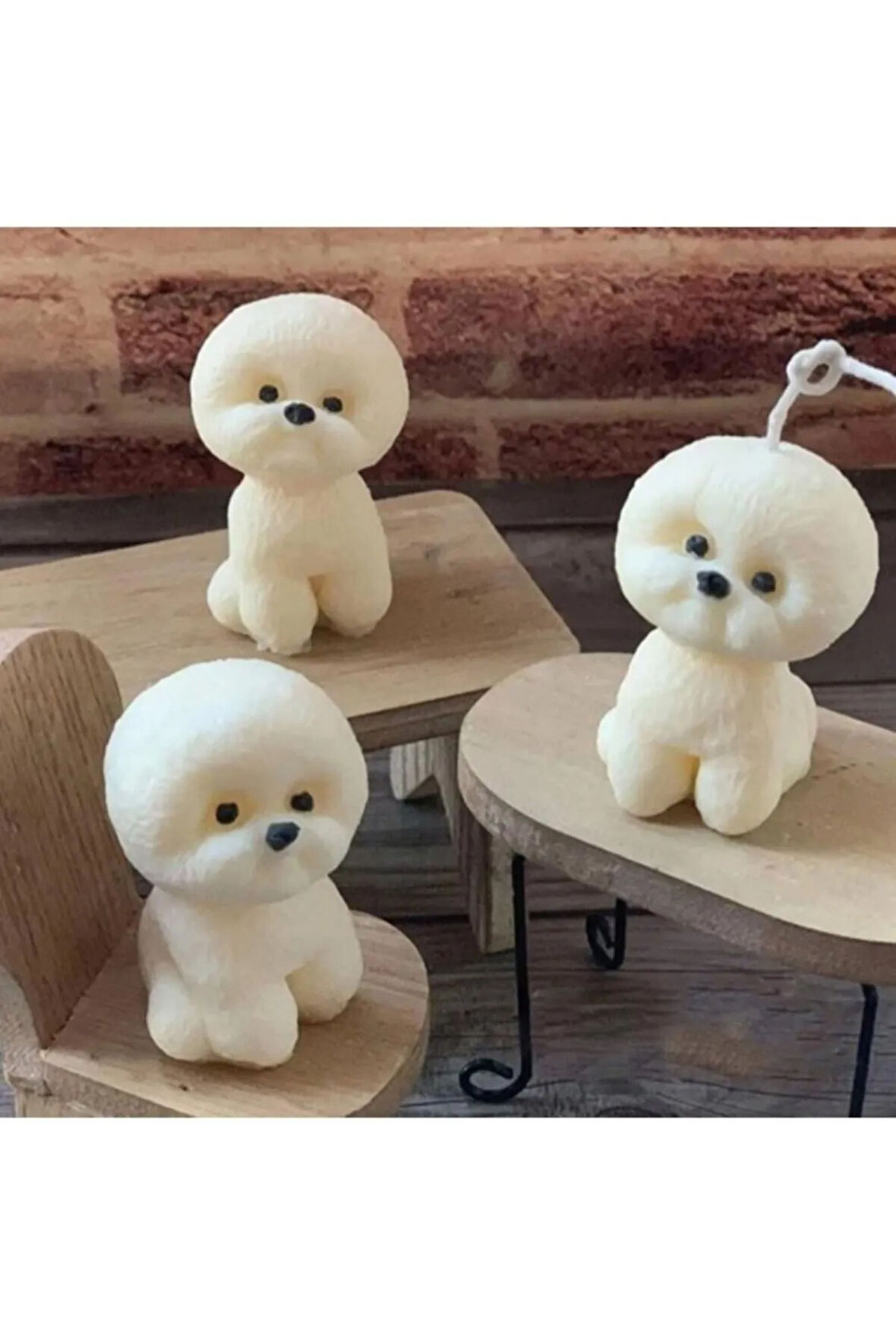 Tekli Silikon Köpek Mum Kalıbı
