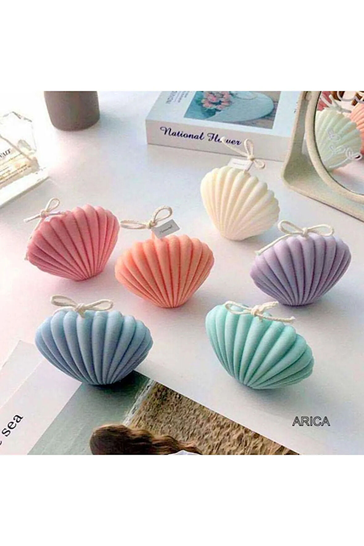 Bubble Istiridye Mum Silikon Kalıbı